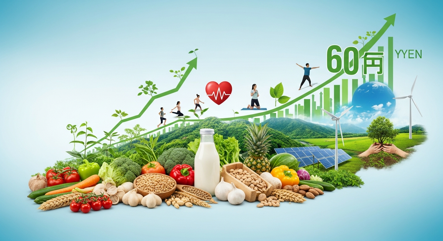 オーガニック食品市場、健康・環境志向で89兆円市場へ拡大!大手企業の戦略と未来予測