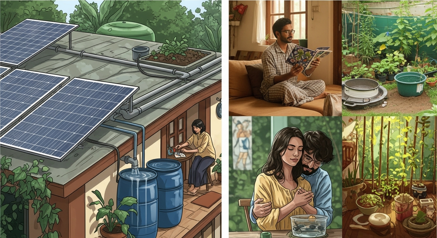 ガス・電気・水道なしで暮らせる?ベンガルールの夫婦が実践する「究極のオフグリッド生活」の全貌