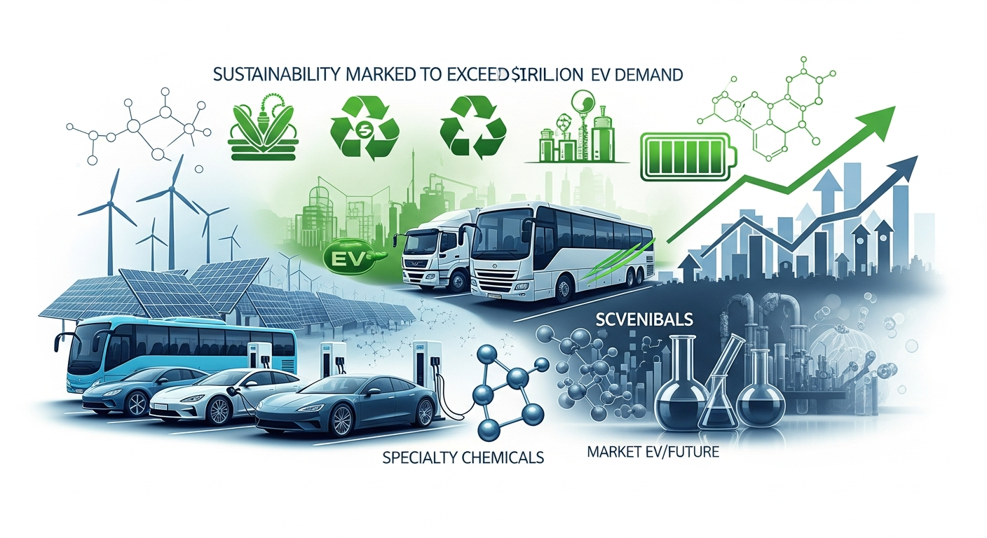 特殊化学品市場、サステナビリティとEV需要で2035年までに1.37兆ドル超へ成長