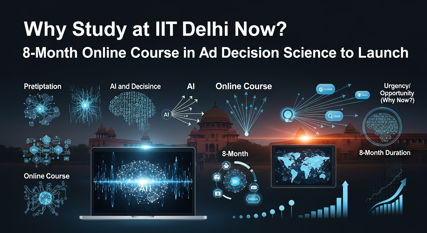 なぜ今、IIT Delhiで学ぶべきか?AI・決定科学の8ヶ月オンライン講座が開講へ