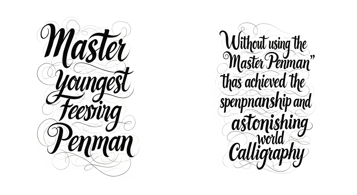 3世代ぶり最年少「マスター・ペンマン」!伝統カリグラフィーと現代アートを融合させるジェイク・ワイドマンの驚異の筆致