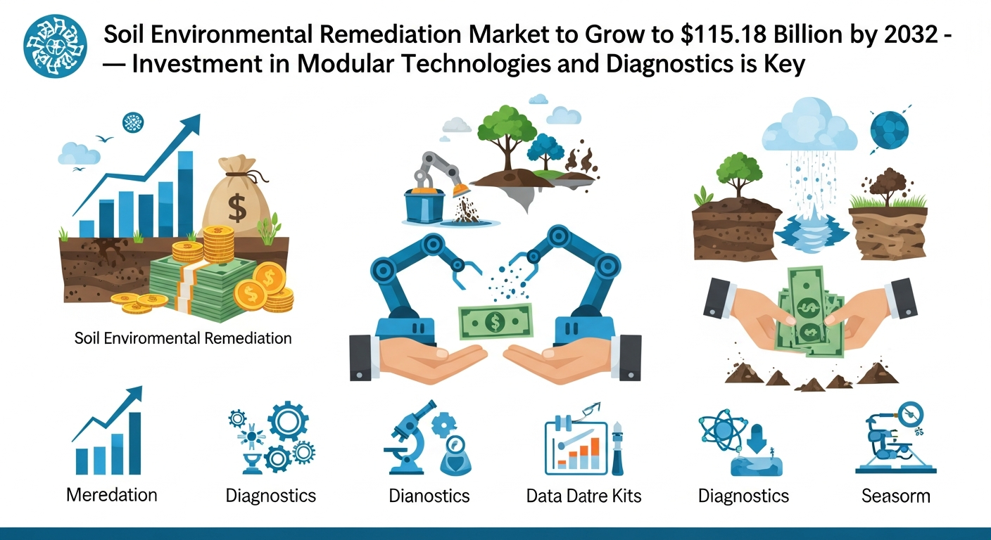 土壌修復市場、2032年までに1151.8億ドルへ急成長！モジュラー技術と診断への投資が未来を拓く