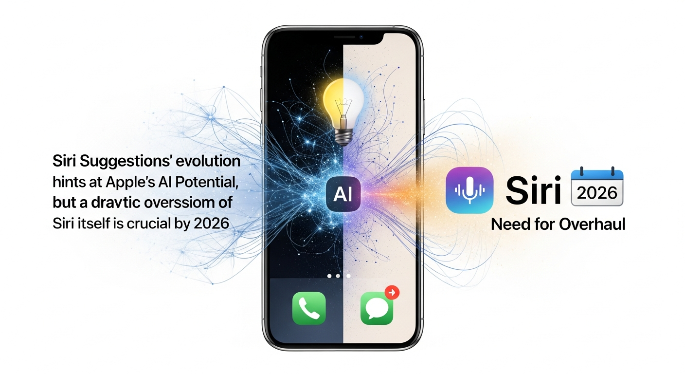 Siri Suggestionsの進化はAppleのAIポテンシャルを示唆、しかしSiri本体の抜本的改革は2026年に必須