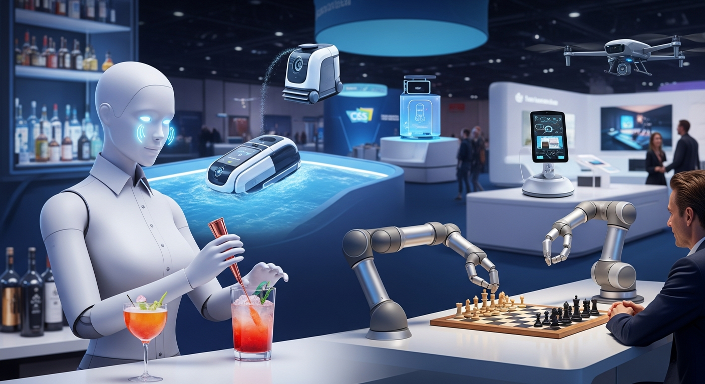 CES 2026:感情を理解するAIバーテンダーから戦略的チェスロボットまで、未来を彩る革新的ロボットたち