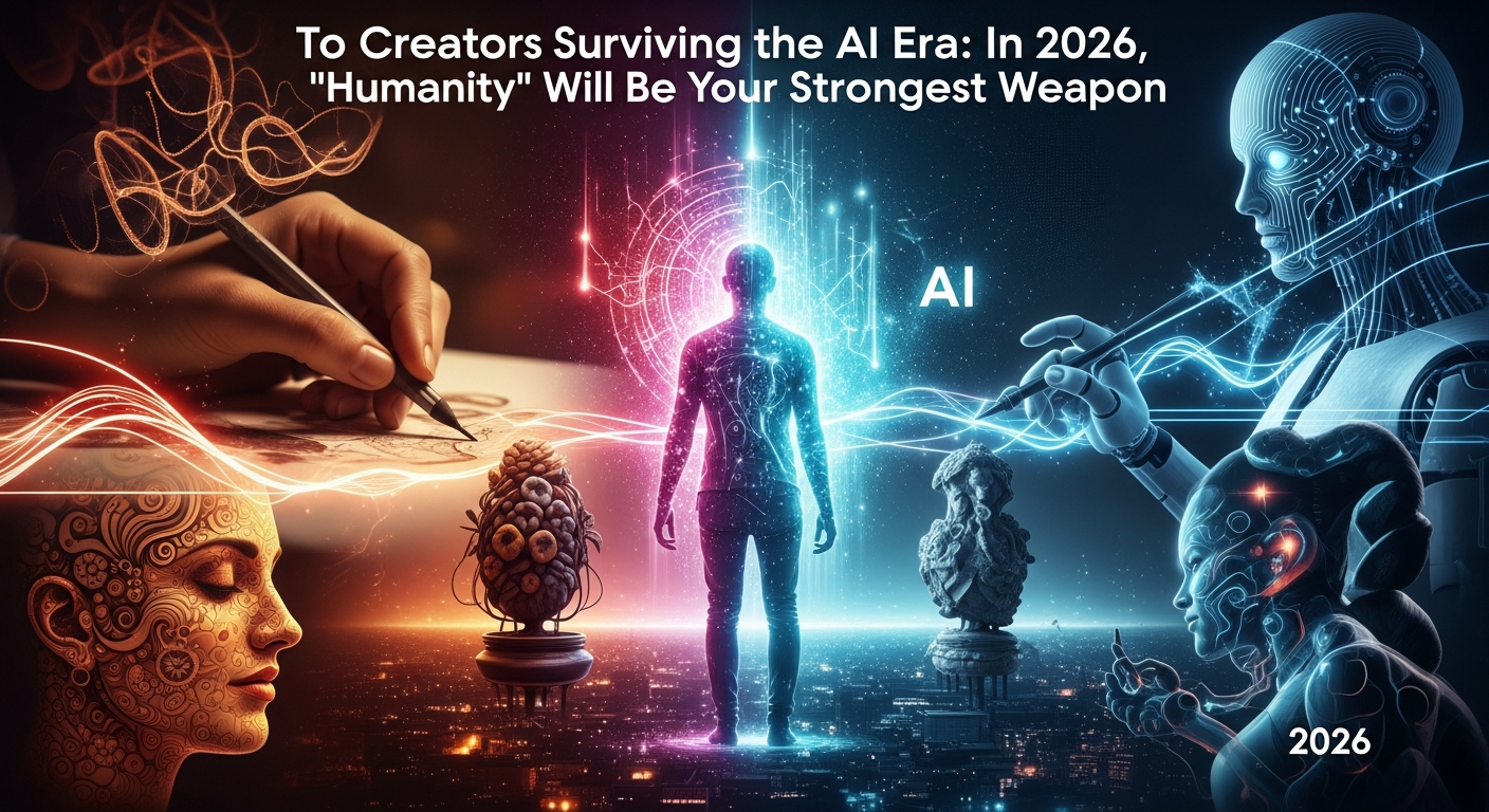 AI時代を生き抜くクリエイターへ:2026年、あなたの「人間らしさ」が最強の武器になる