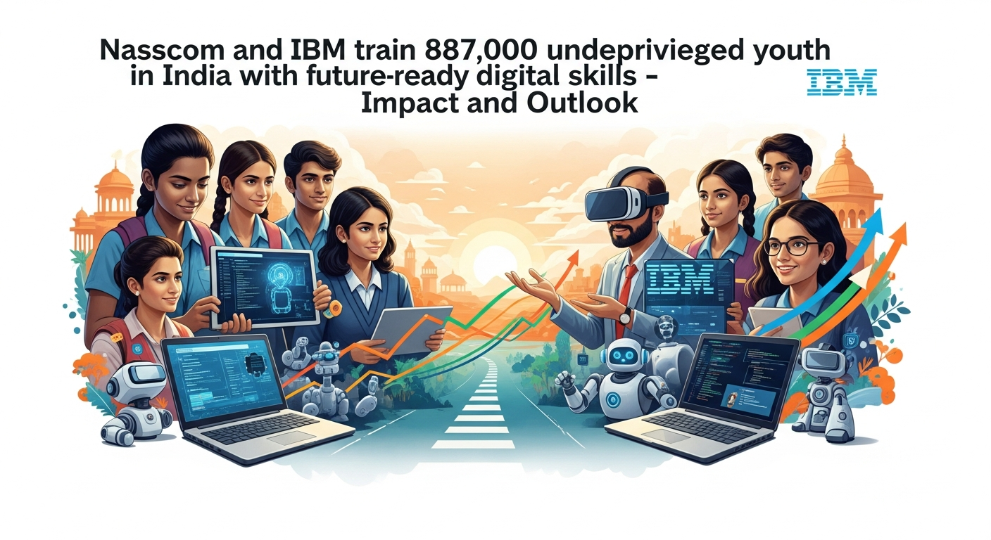 NasscomとIBMがインドの恵まれない若者87,000人に未来志向のデジタルスキルを - その影響と展望