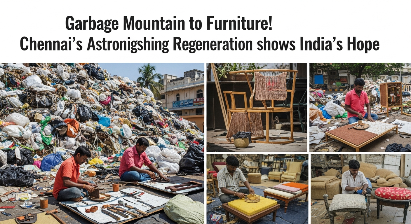 ゴミの山が家具に!チェンナイの奇跡が示すインドの希望と循環型経済の未来