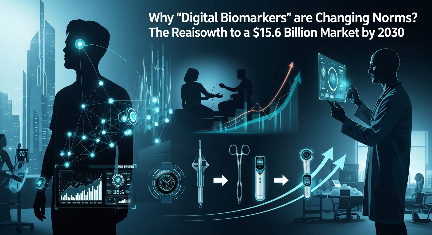 なぜ「デジタルバイオマーカー」が医療の常識を変えるのか？2030年に156億ドル市場へ急成長する理由