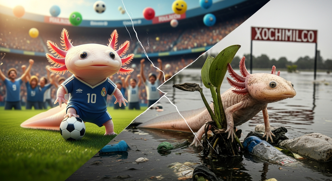 W杯で注目のウーパールーパー、その「可愛さ」の裏にある絶滅危惧の残酷な現実
