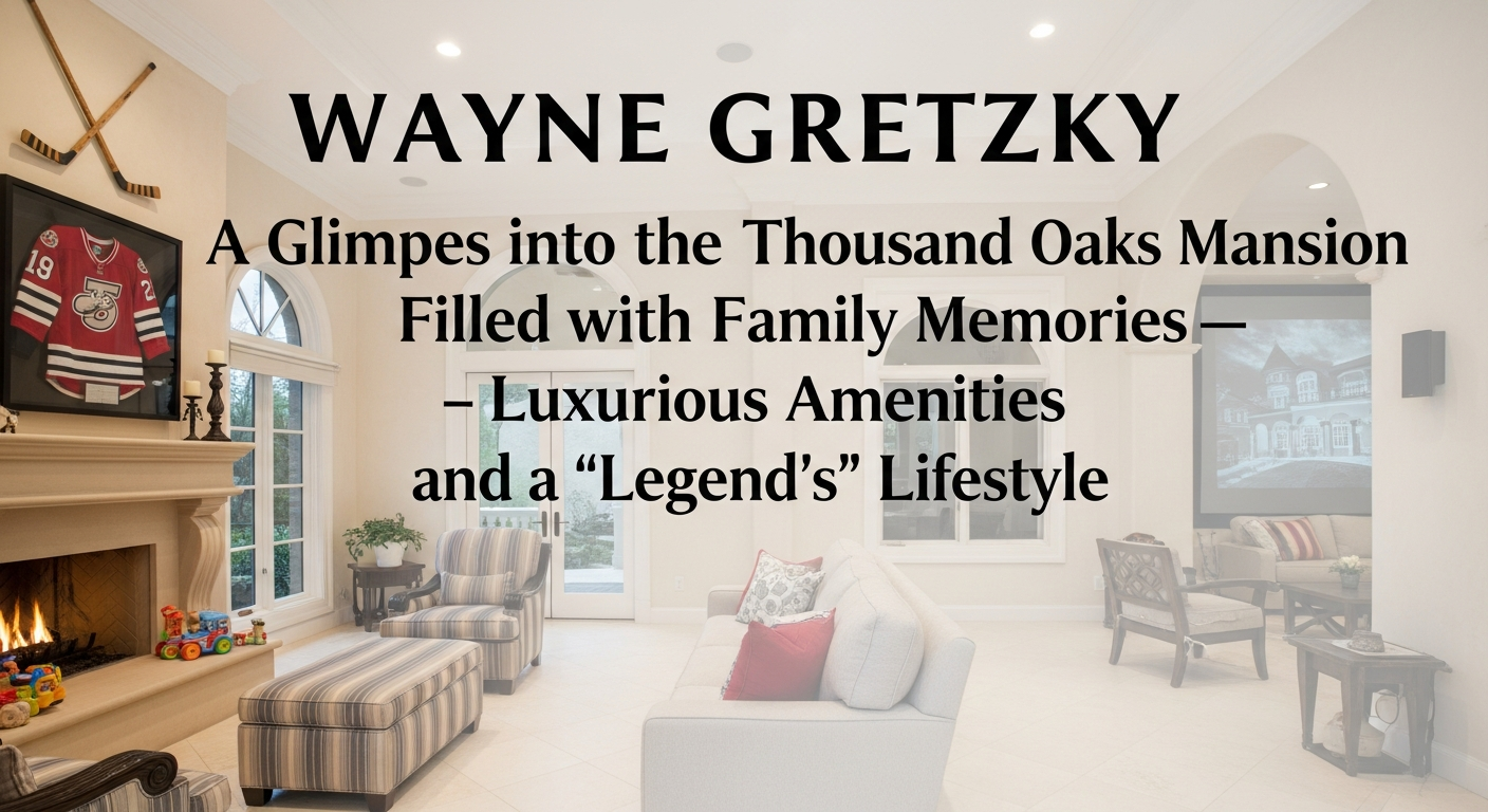 ウェイン・グレツキー、家族と思い出が詰まった豪邸「サウザンドオークス」の全貌:豪華設備と「レジェンド」のライフスタイル