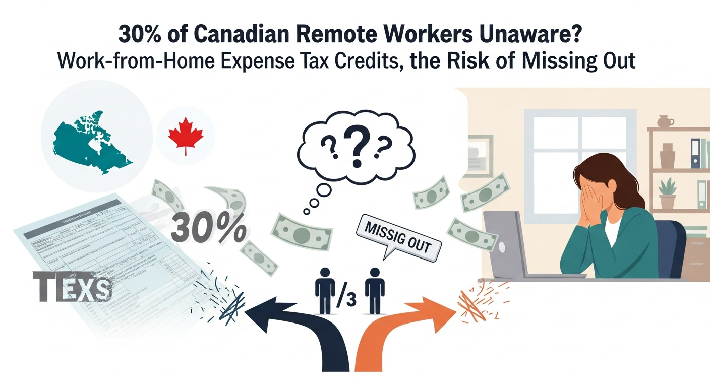 カナダ在宅勤務者の3割が知らない？自宅オフィス経費の税額控除、取りこぼしのリスク