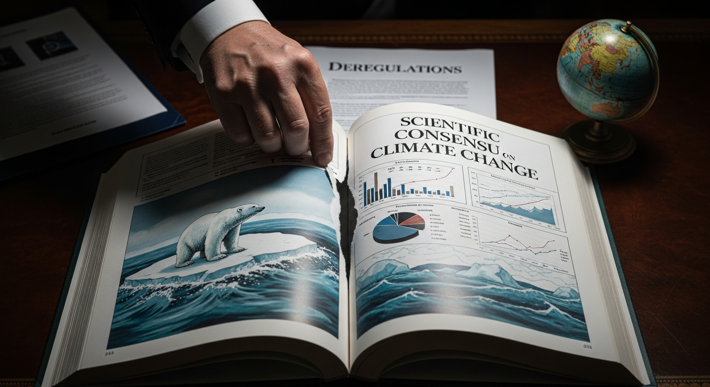 トランプ政権、気候変動政策の根幹を覆す：科学的知見の撤回と規制緩和の衝撃