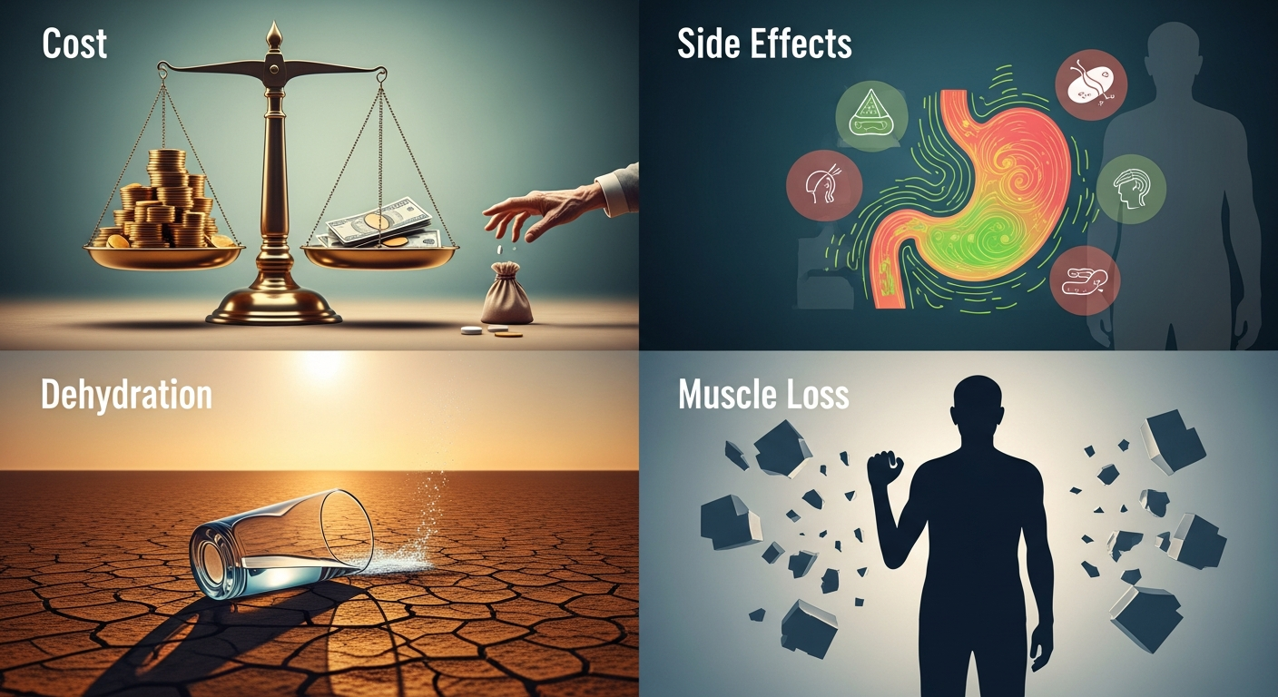 GLP-1痩身薬、高齢者離れの深刻な理由4選:コスト、副作用、脱水、筋肉減少