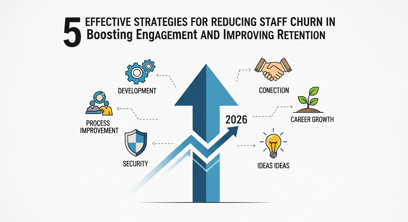 2026年に離職率を減らすための5つの効果的な戦略：エンゲージメントを高め、定着率を向上させる方法