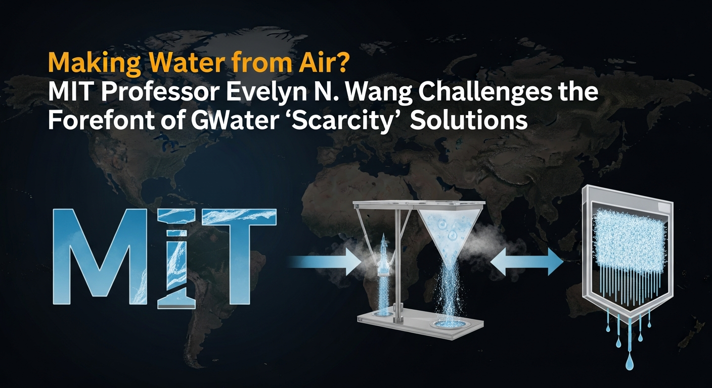 空気から水を作る？MITエブリン・N・ワン教授が挑む、地球規模の「水不足」解決の最前線