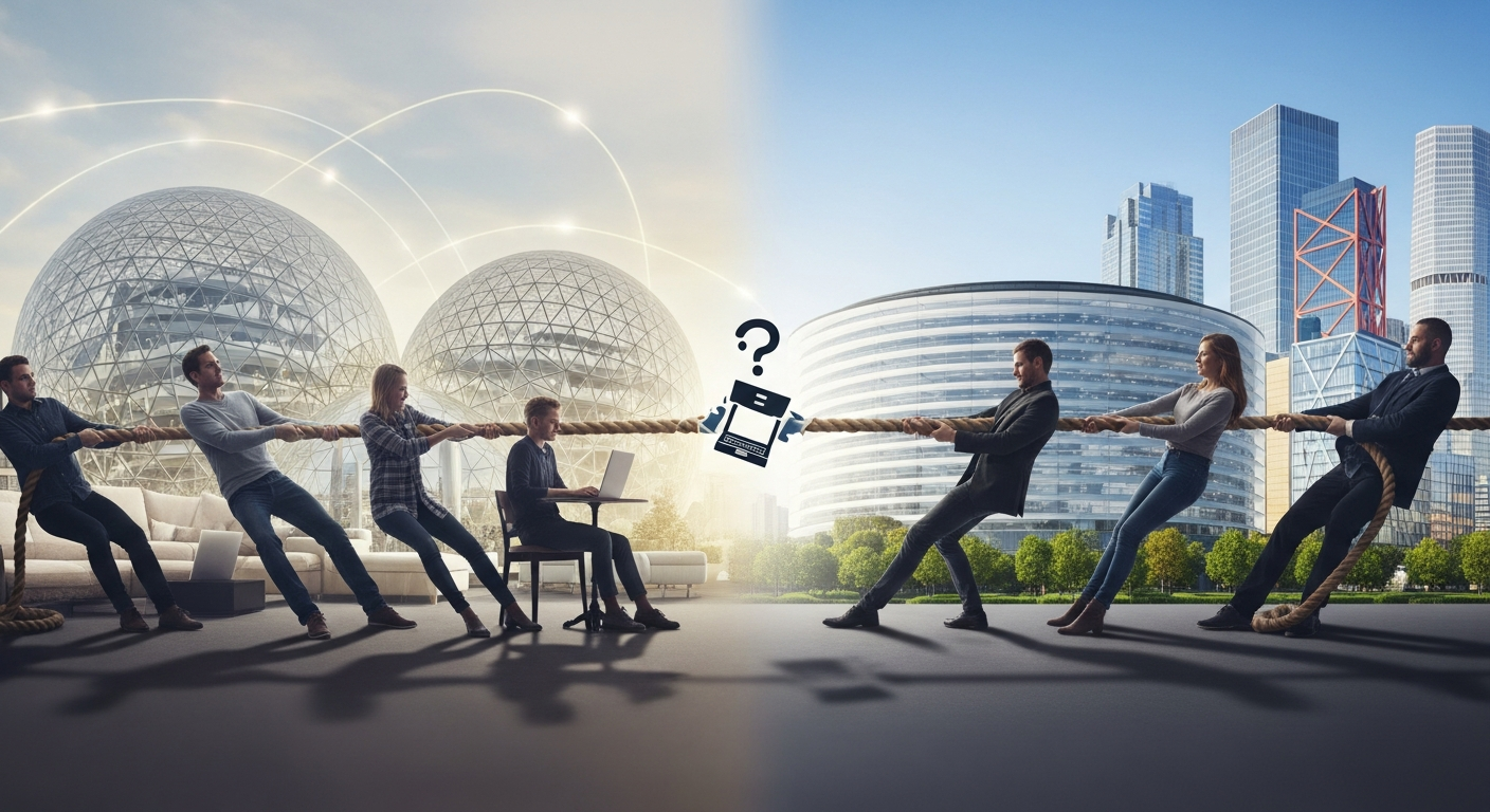 大手IT企業のオフィス回帰:リモートワークの終焉か、ハイブリッドワークの進化か