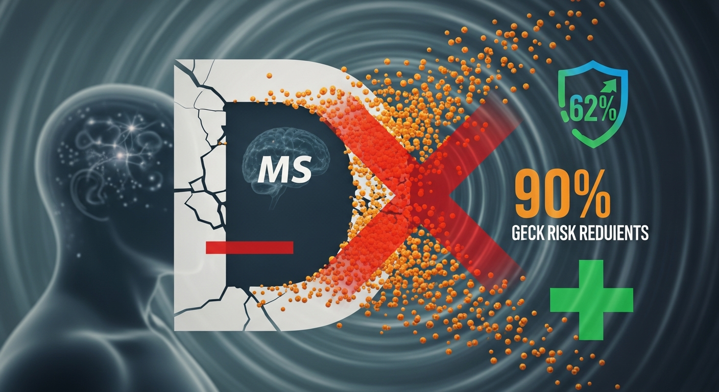 ビタミンD不足は多発性硬化症の隠れた原因？ 90%の患者に欠乏、リスク62%減の可能性