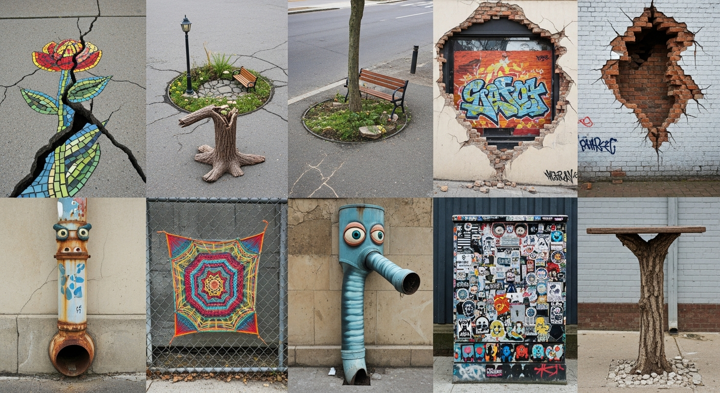 街の傷をアートで修復!世界を癒やすクリエイティブな9つの事例