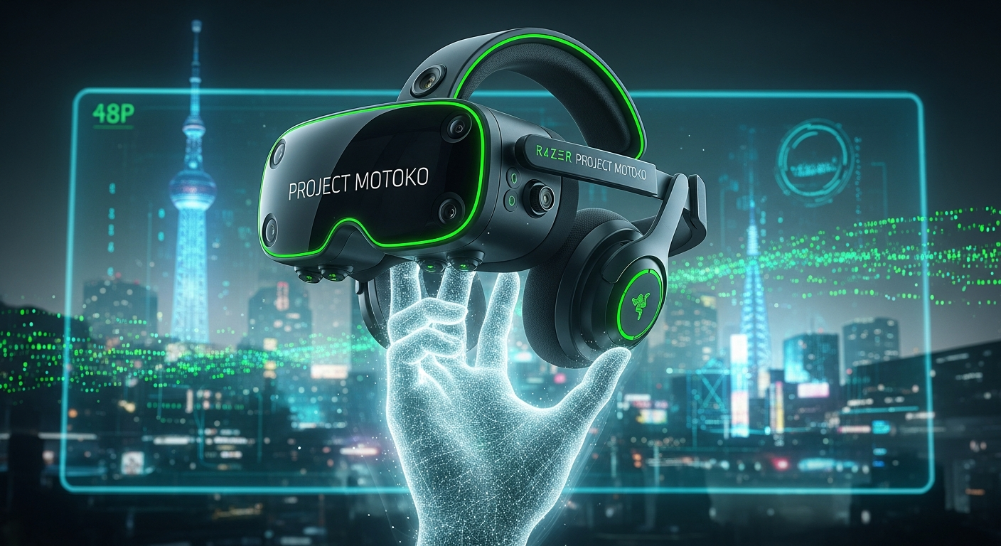 Razer Project Motoko登場!CES 2026で発表されたAIネイティブヘッドセットが描く未来
