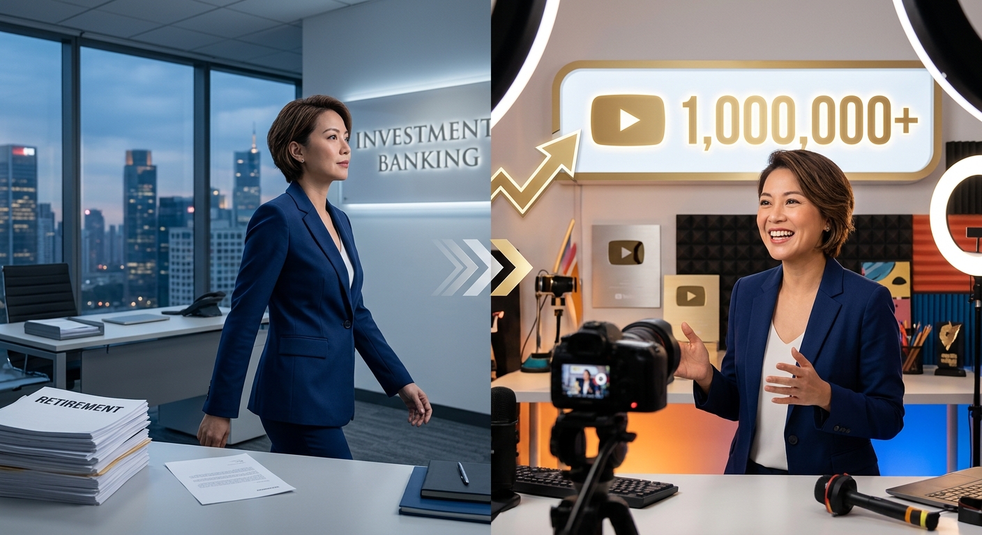 年収4,000万円の銀行員が退職!「好き」を仕事にして年商1億円超えのYouTubeビジネスを築いた女性の物語