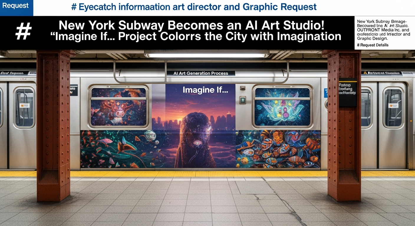 ニューヨーク地下鉄がAIアートスタジオに!想像力が街を彩る「Imagine If…」プロジェクト