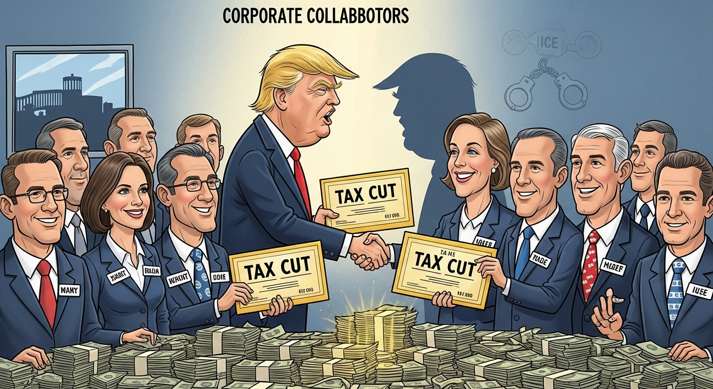 巨額減税とICE協力:トランプ政権下の企業「共謀者」の実態