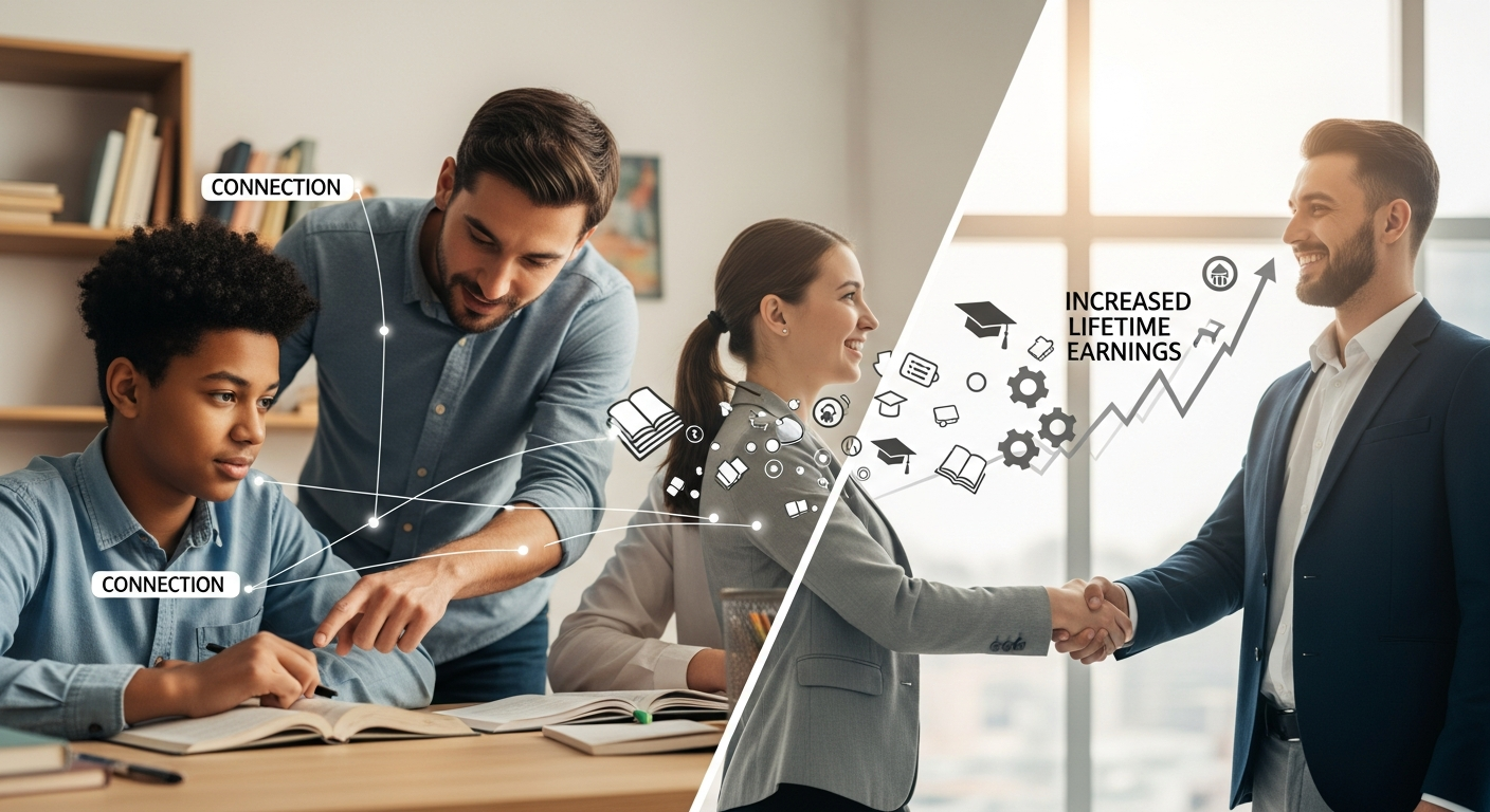 個別サポートが学力と生涯賃金を向上させる:ハーバード大学研究が示す「つながり」と「資源」の力