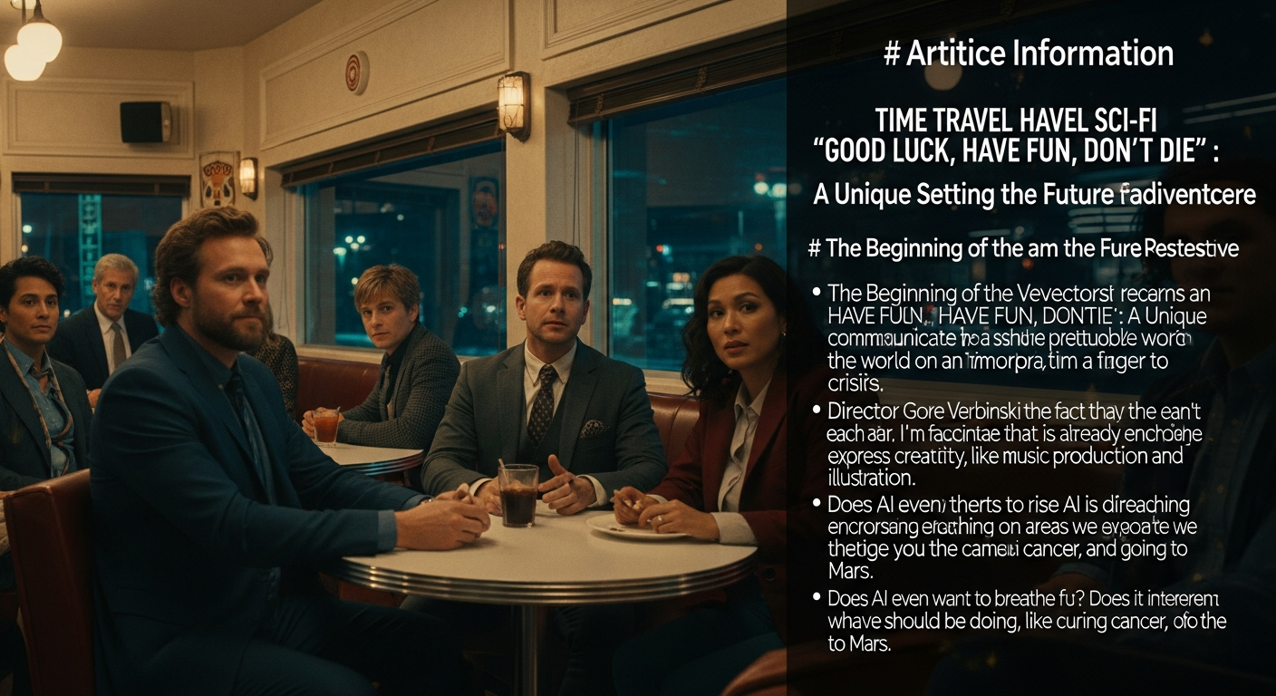 タイムトラベルSF『GOOD LUCK, HAVE FUN, DON'T DIE』: 斬新な設定とユーモアでAI時代の未来を問う
