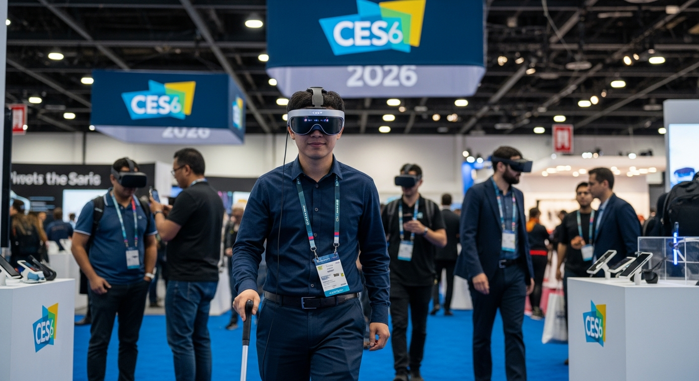 【CES 2026】自動運転技術で視覚障碍者の移動を革新する「Lumen」ヘッドセット、その実力と未来展望