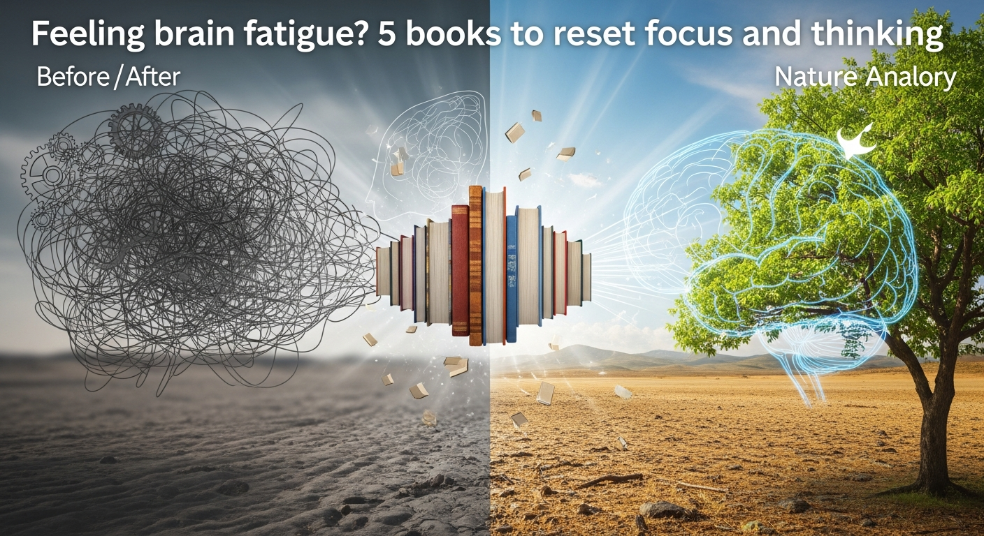 脳の疲労を感じていませんか？ 集中力と思考力をリセットする5冊の本