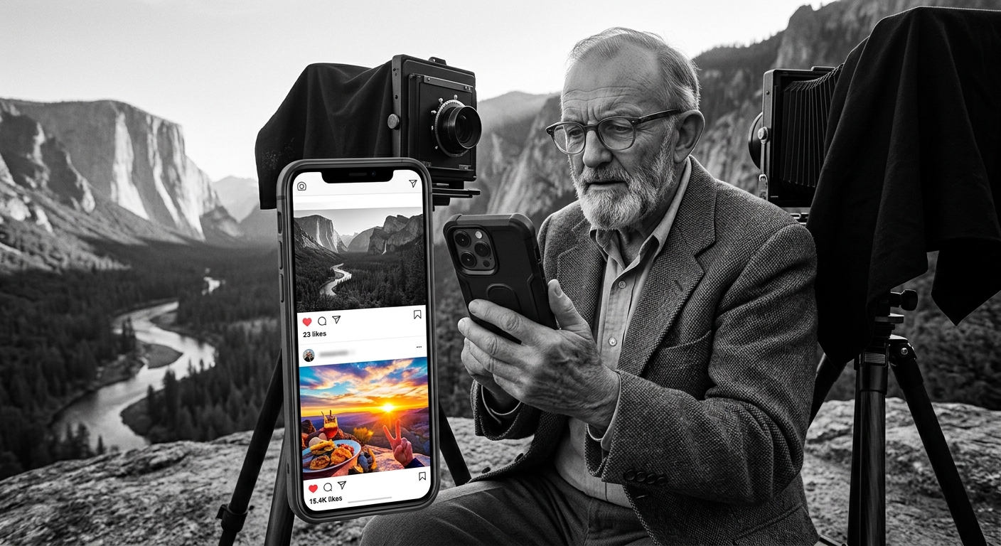 もしアンセル・アダムスがInstagramを始めたら?「いいね」の数と芸術的価値の不都合な真実