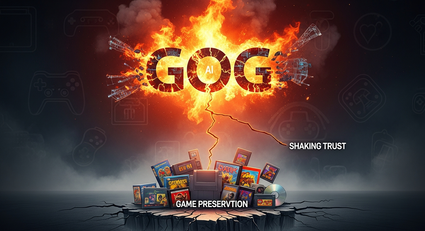 GOG、AIアート使用で揺れる信頼：ゲーム保存ミッションと新時代の挑戦