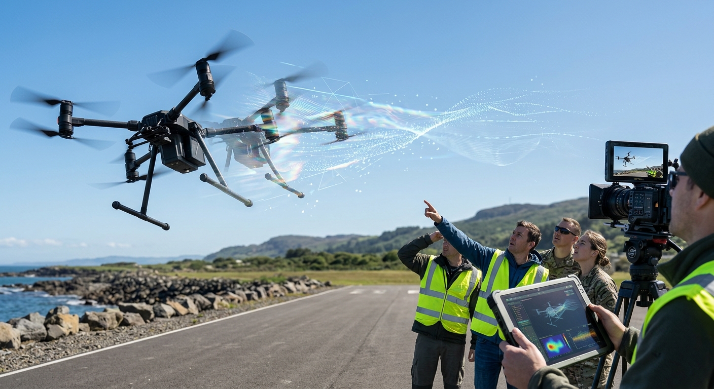 AIが導き出した「空中で消える」ドローンの衝撃 ― 視覚の盲点を突く次世代ステルス技術