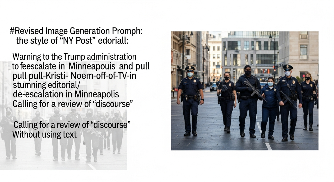 NYポスト、トランプ政権の「性急で誤解を招く言論」に警鐘 - ICE活動縮小とノエム長官のテレビ出演自粛を提言