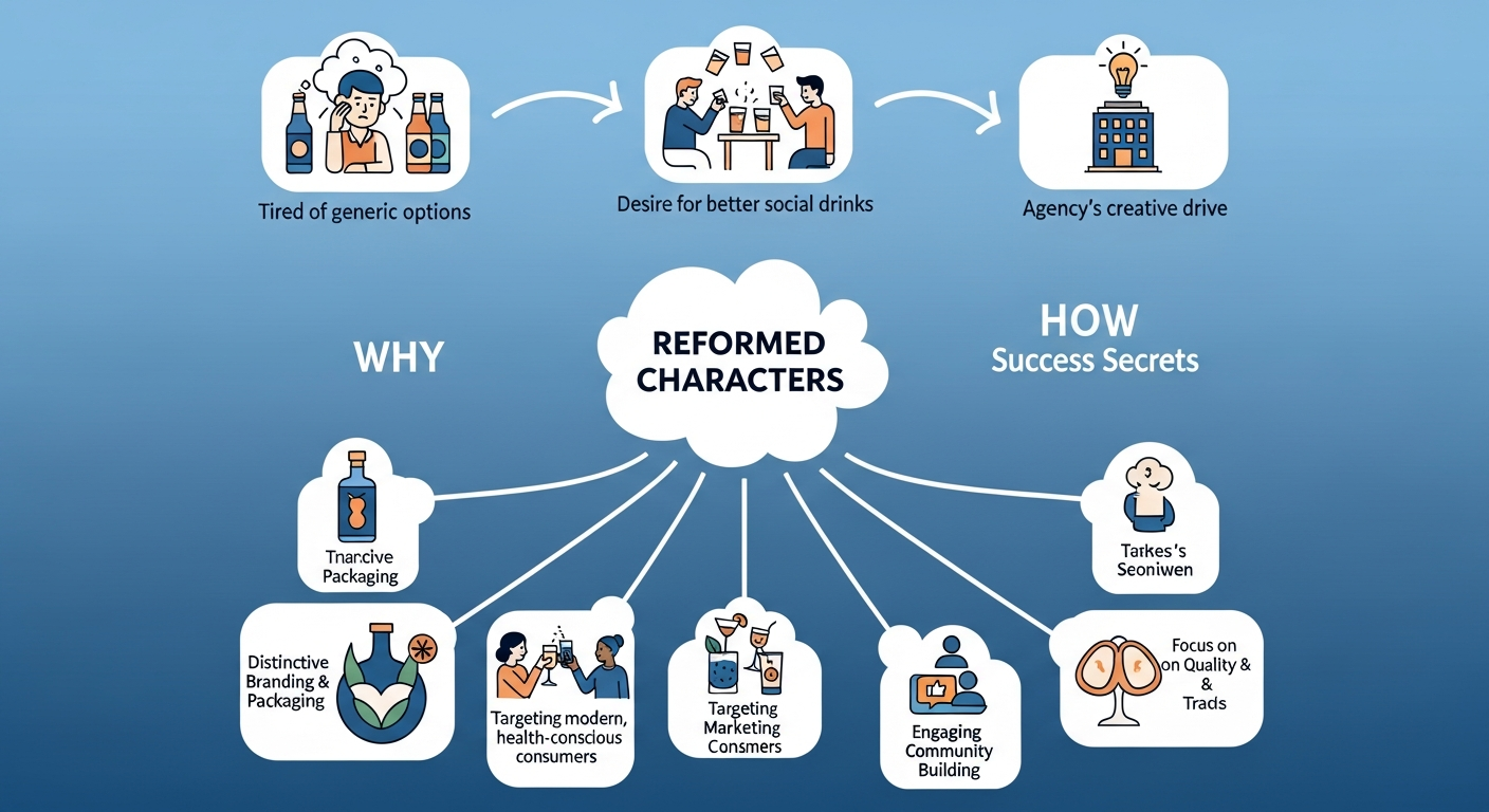 エージェンシーがノンアルコールブランド「Reformed Characters」を自社 launch した理由と成功の秘訣