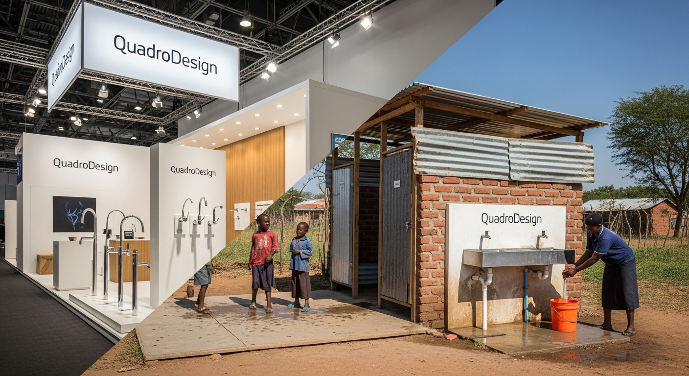 展示会ブースの「その後」を変える:ザンビアの公共トイレに生まれ変わるQuadroDesignの挑戦