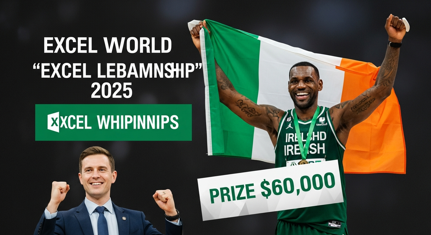 「Excelのレブロン・ジェームズ」が悲願達成!6万ドルの賞金掴んだアイルランド人、Excel世界選手権2025優勝の裏側