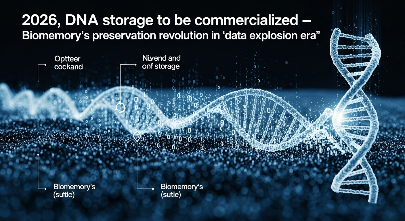 2026年、DNAストレージが商用化へ——Biomemory社が描く「データ爆発時代」の保存革命