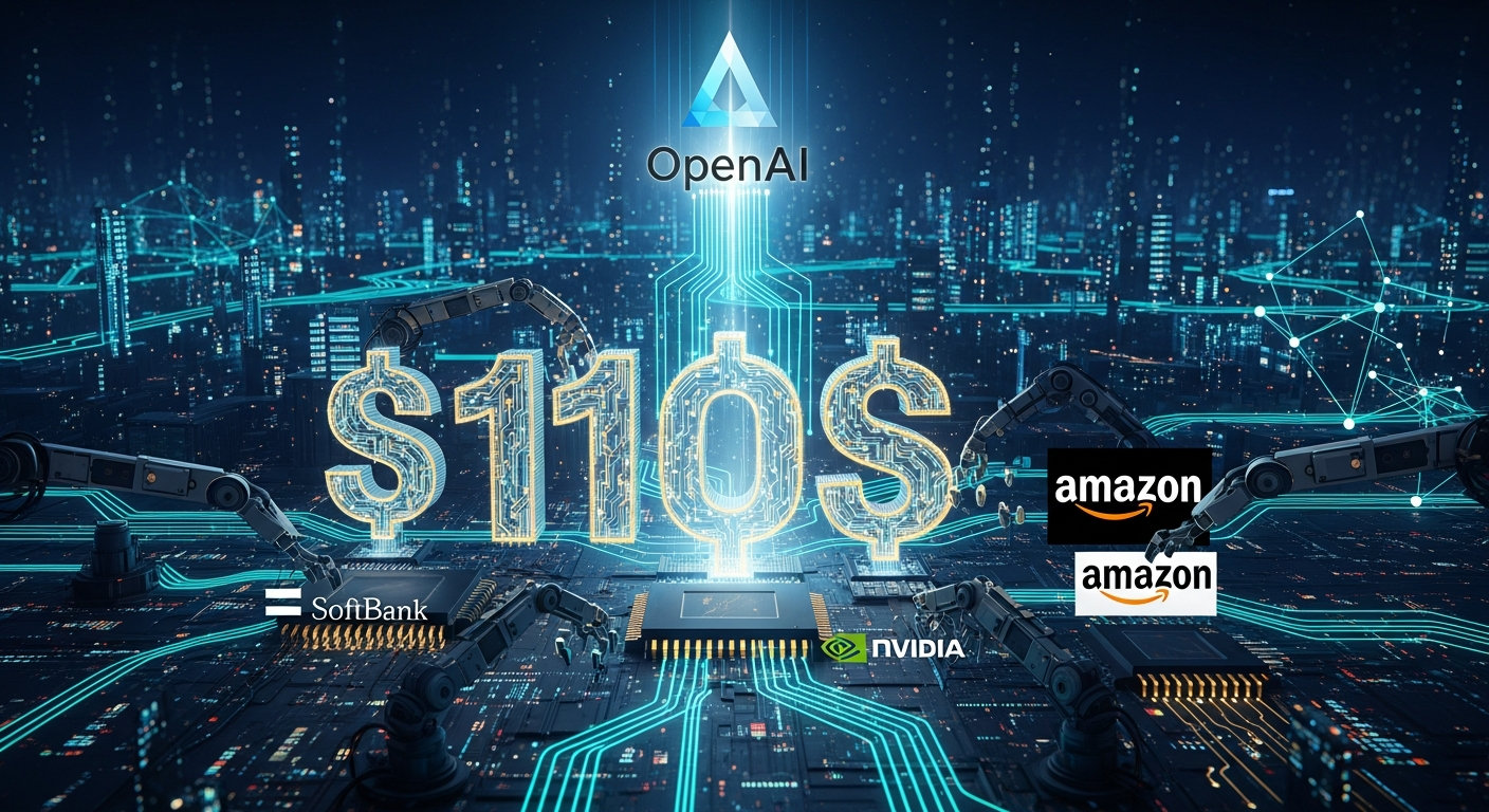 OpenAI、ソフトバンク・NVIDIA・Amazonから1100億ドルの巨額資金調達！AIインフラ拡充で業界地図を塗り替える