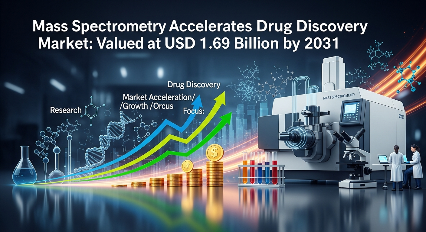 質量分析法が創薬市場を加速:2031年までに16億9000万ドル規模へ
