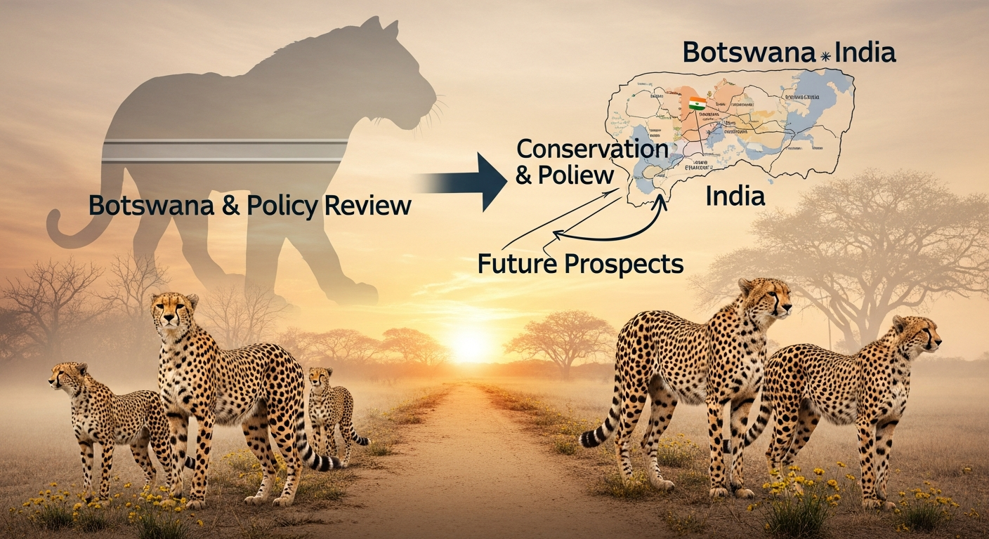 ボツワナからのチーター、インドに到着へ！50年のトラ保護政策見直しと未来への展望