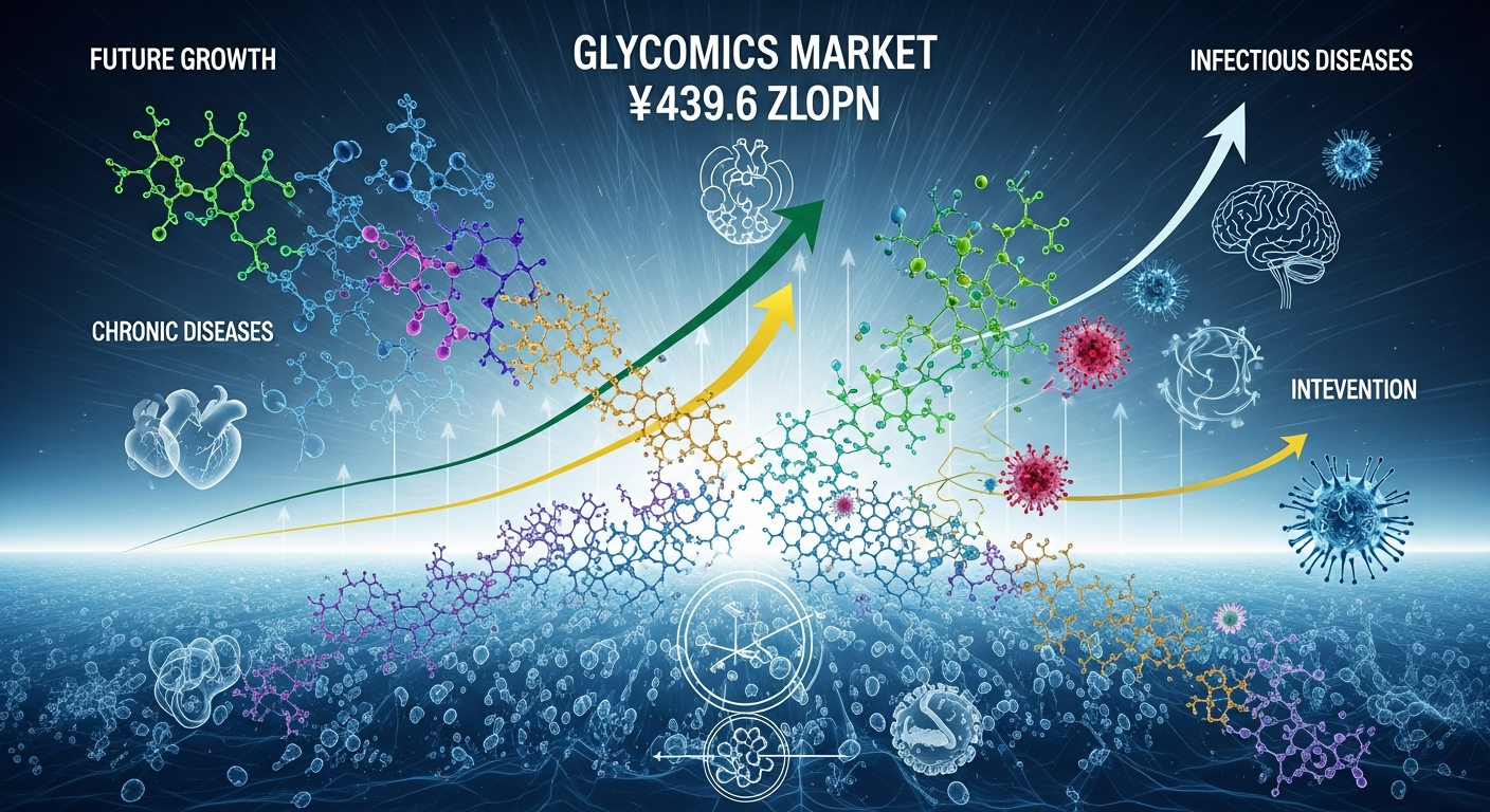 糖鎖科学（グリコミクス）市場の未来：慢性疾患と感染症への対応で4.396億円規模へ拡大