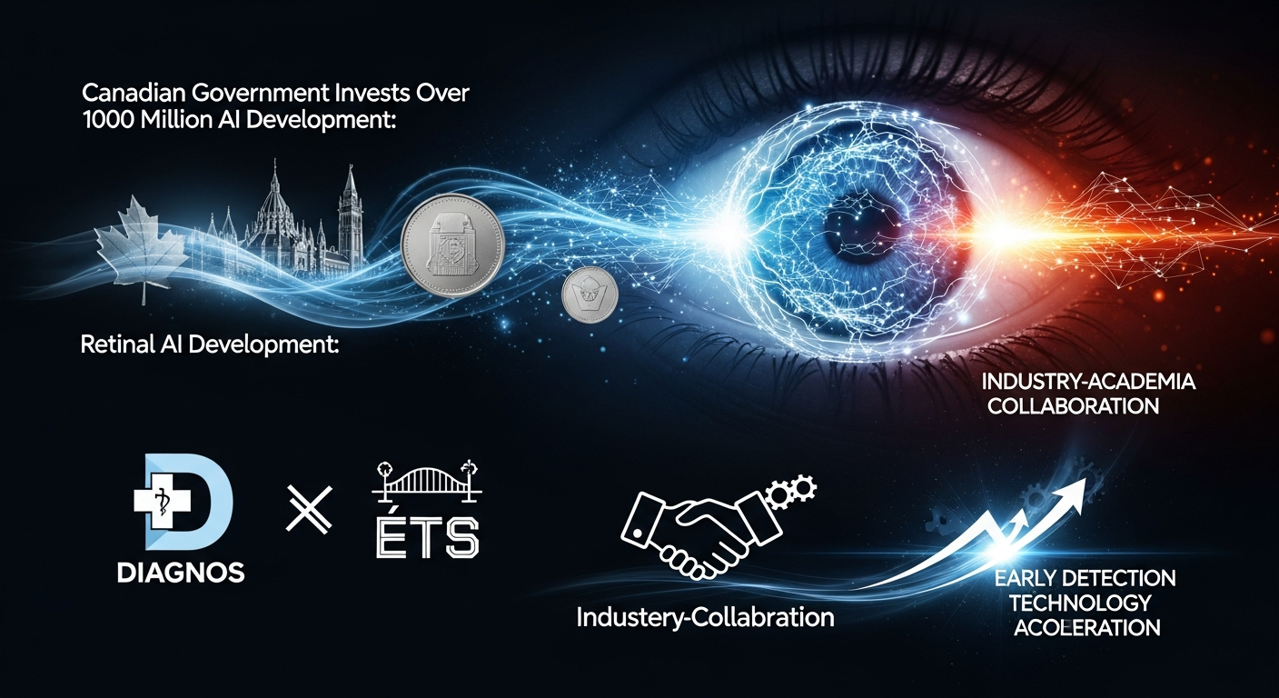 カナダ政府、網膜AI開発に1億円超投資Diagnos社とÉTSが産学連携で早期発見技術を加速