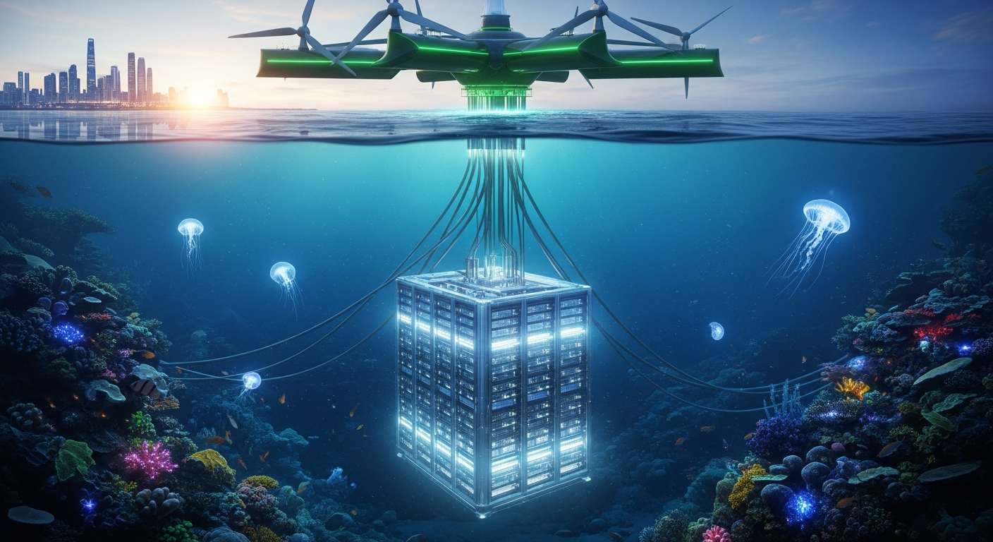 深海がAI時代の救世主に?中国が世界初の「洋上風力発電駆動」水中データセンターを稼働