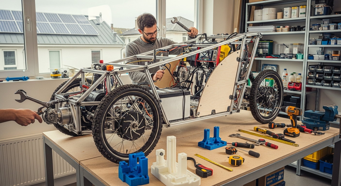 メンテ不要で一生モノ?自作電動四輪車「Supercycle」が壊す所有の常識