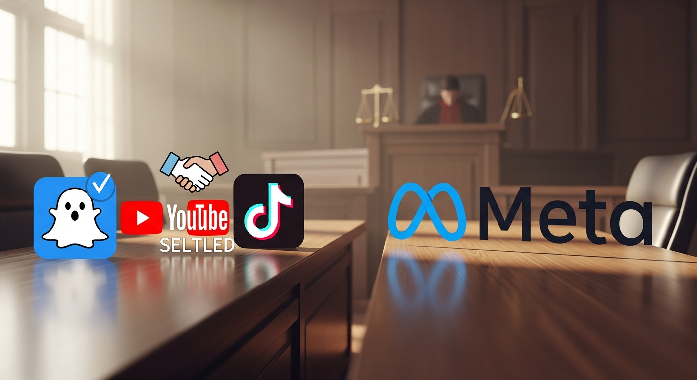 SNS依存訴訟でSnap・YouTube・TikTokが和解へ—残るMetaとの「法廷対決」の行方