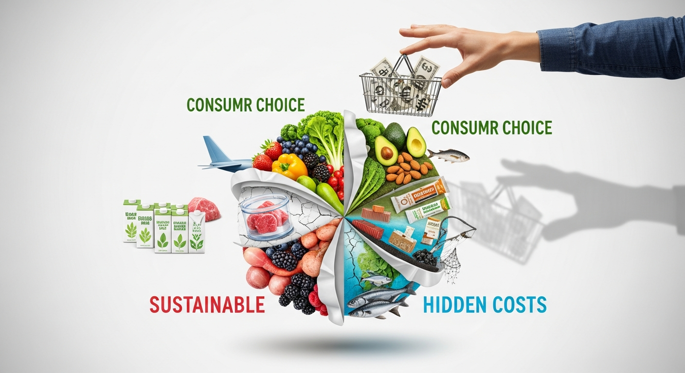 持続可能な食の未来：消費者の選択と経済性が鍵を握る、意外な環境コストの真実