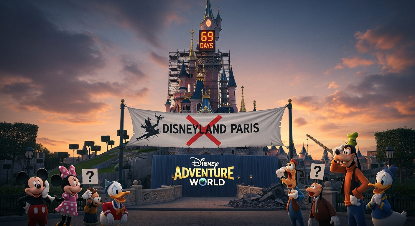 【速報】ディズニーランド・パリ、24年の歴史を持つパークが69日後に閉鎖!「ディズニー・アドベンチャー・ワールド」へ大規模進化