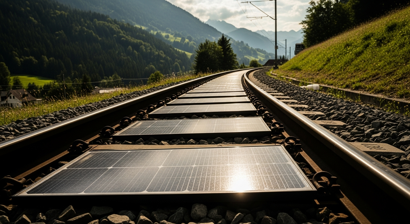 線路が発電所に?スイスで始まった「鉄道×太陽光」の驚きの実証実験
