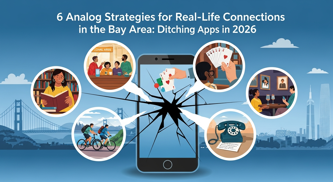 【2026年版】ベイエリア発・アプリ卒業!リアルで出会うための6つのアナログ戦略